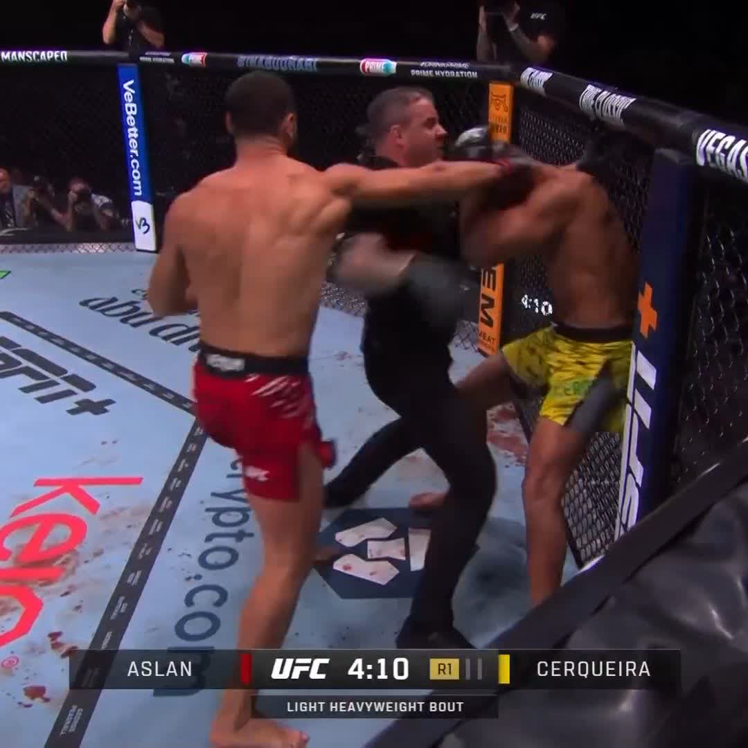 TURKISH POWER!!! 🇹🇷 Ibo Aslan serves us a quick finish to cap off the prelims! #UFC308 | #InAbuDhabi | Experience Abu Dhabi | Abu Dhabi Calendar