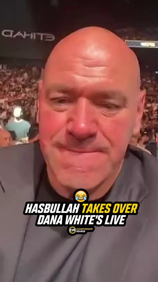 Dana White is watching the fights at #UFC308 alongside Hasbullah 😂 #UFC #MMA
