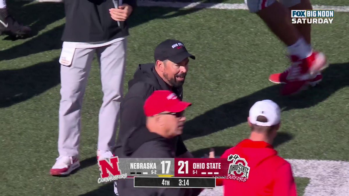 Ryan Day's reaction to that targeting call ⬇️