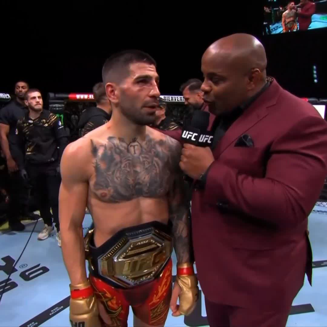 Las palabras de Ilia Topuria tras su victoria frente a Max Holloway:
