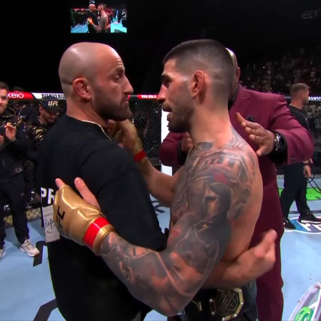 🗣️ "Si quelqu’un le mérite, c’est bien lui." Ça sent la revanche entre Topuria et Volkanovski ! 🔥 #UFC308