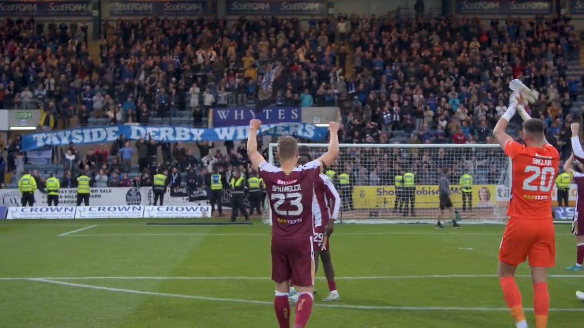 Thank you, 𝐚𝐠𝐚𝐢𝐧, for the incredible support this afternoon 👏 Now be with us in Paisley on Wednesday. 🎟 Tickets: #SJFC