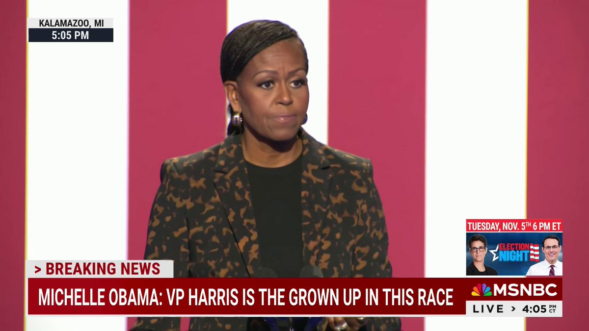 During her first joint rally with VP Kamala Harris, former First Lady Michelle Obama asserted that Harris is being held to a higher standard than former President Trump.