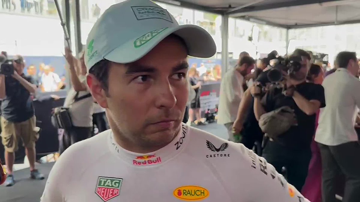 "SABEMOS EL PROBLEMA QUE TENEMOS, NO HAY UNA SOLUCIÓN RÁPIDA" 🚨 Checo Pérez insistió con los problemas de frenado que tiene el RB20 y espera al menos sumar puntos en el #MexicoGP "MAÑANA ES UNA CARRERA LARGA DONDE ABSOLUTAMENTE TODO PUEDE PASAR" #F1xFSMX