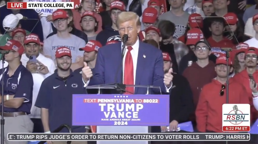 Trump announces he’s not going to pay the staff at the venue he’s speaking at: “Don’t pay the bill... You understand it”