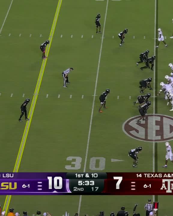 AARON ANDERSON 76-YARD TOUCHDOWN FOR LSU 😱