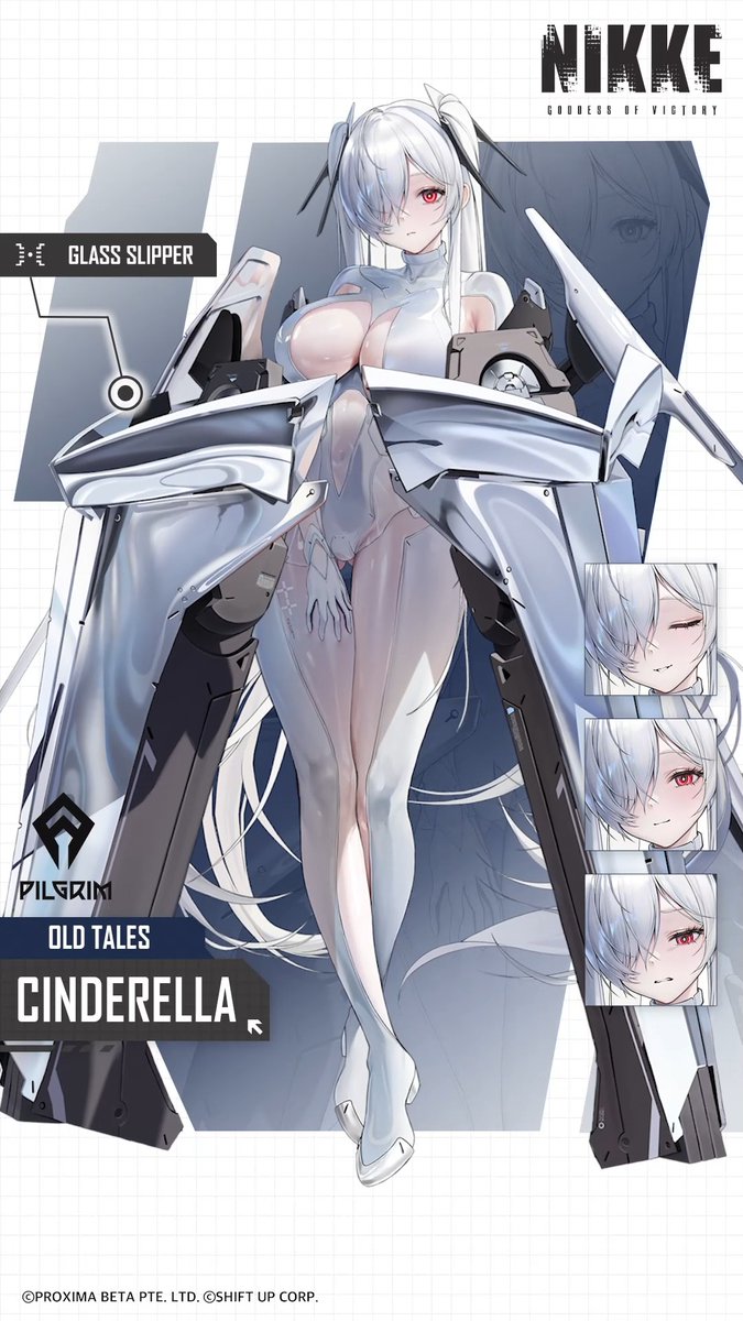 【NIKKE PROFILE - Cinderella】 ✅ Manufacturer: PILGRIM ✅ Affiliation: Old Tales ✅ Weapon: RL: Glass Slipper The Nikke who instilled fear in mankind as the Heretic Anachiro. She showers compliments upon everything that she deems beautiful. HD Ver 🔗: #NIKKE #NIKKE2ndAnniversary #Cinderella