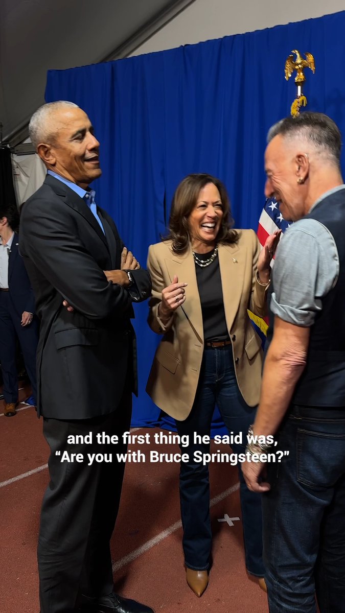 On the trail with the Boss (and President Obama).