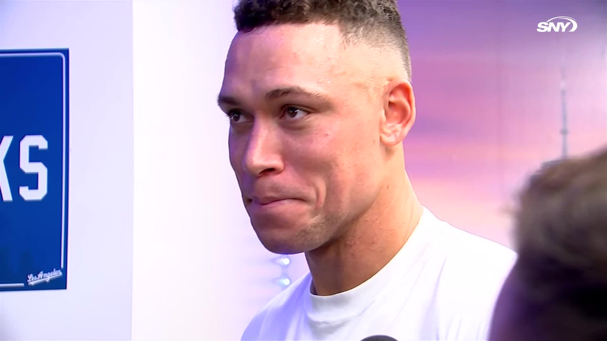 "We're excited. The fans are going to be rowdy. They're going to have our back, from the first pitch all the way to the 9th." - Aaron Judge on returning to Yankee Stadium for Game 3