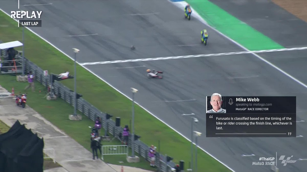 Confirmation from Race Direction that furusato taiyo72 will take 5th place #ThaiGP 🇹🇭