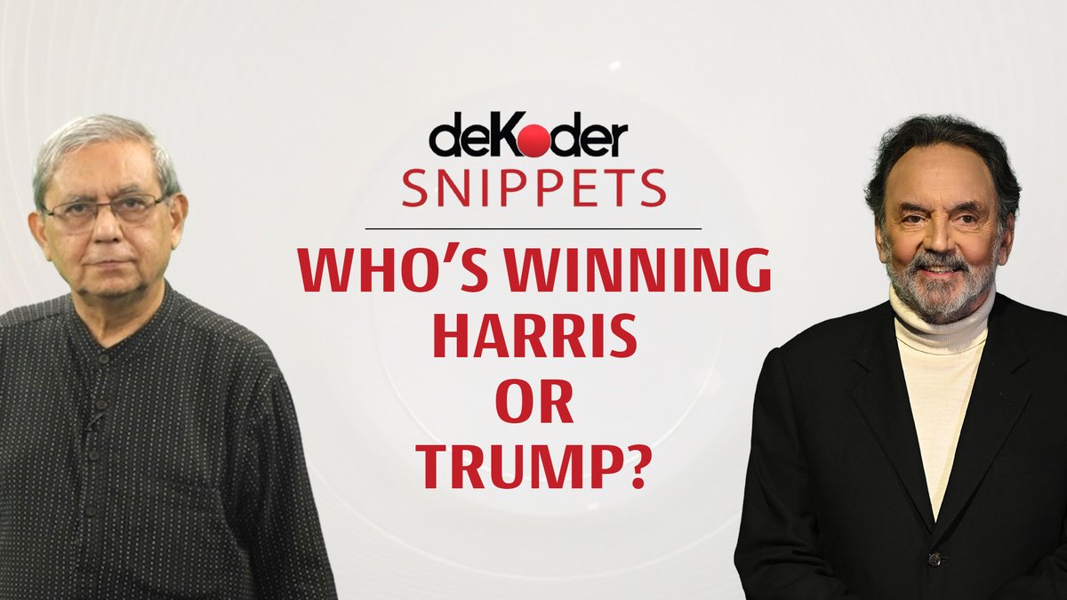 #ResultsWithdeKoder | Kamala Harris vs Donald Trump: Is it a close race or an upset in the making? Dive into poll insights, betting trends, and election math with Prannoy Roy and Dorab R. Sopariwala on deKoder Snippets. #USElection2024