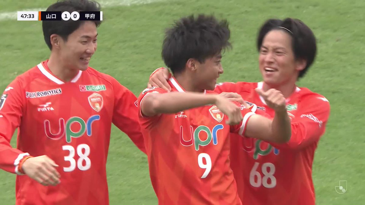 ロングボールに抜け出したのは #若月大和 💨 🎦 ゴール動画 🏆 明治安田J2リーグ 第36節 🆚 山口vs甲府 🔢 1-0 ⌚️ 48分 ⚽️ 若月 大和(山口) #Jリーグ