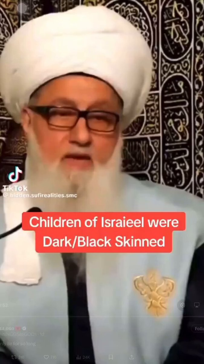 An Israeli explaining that most people from today Isreal were dark skinned. In 1958, President Nasser of Egypt said of the Jews and Israeli that 'They left here black and came back white'.