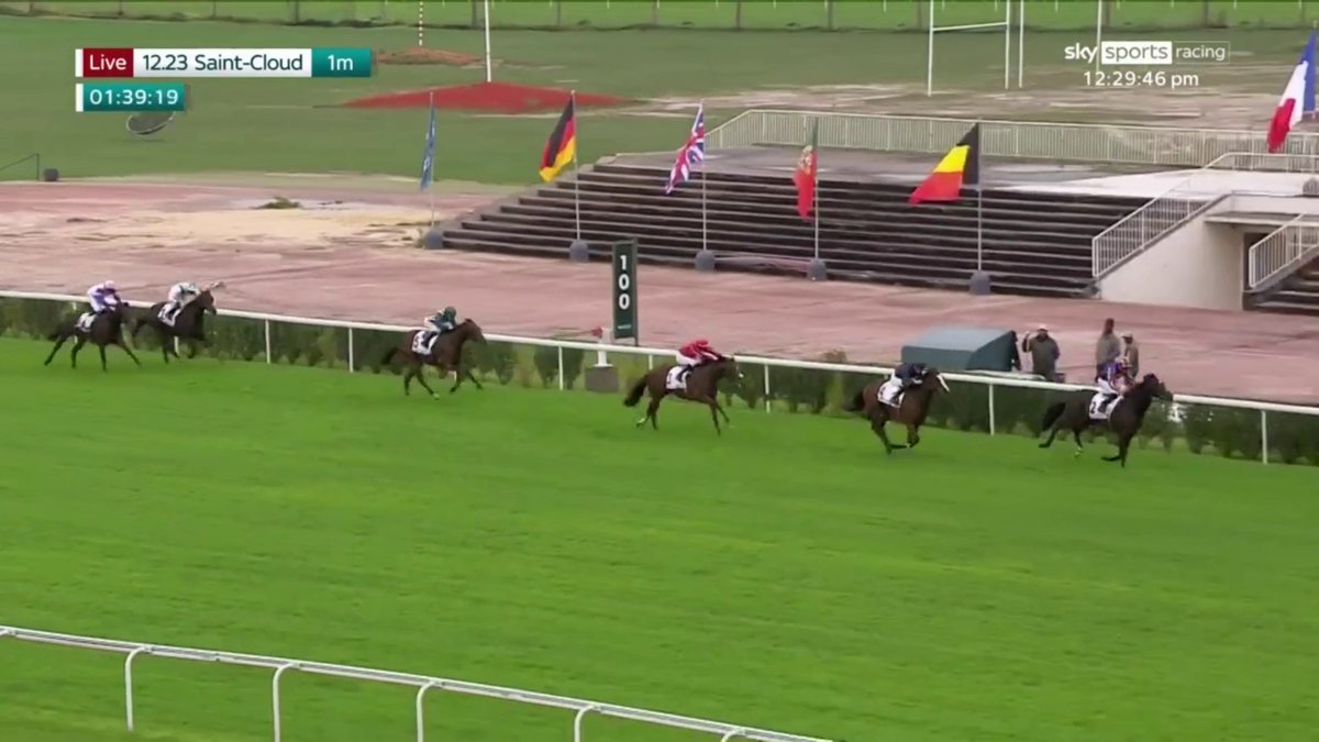 Two from two! Twain remains unbeaten in the Group 1 Criterium International for Ryan Moore and Aidan O'Brien...