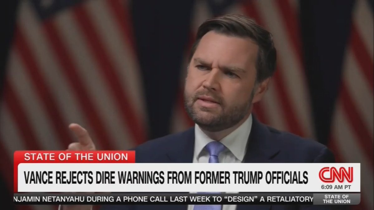 Vance: We've now spent 5 minutes talking about people in Donald Trump's staff.... Tapper: ...who think he's not fit for office