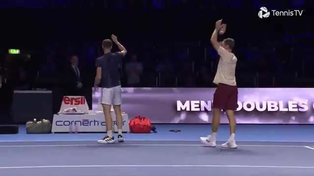 Qualifiers ➡️ Champions 🏆 Jamie Murray &amp; John Peers complete their dream week at the #SwissIndoorsBasel by defeating top seeds Koolhof/Mektic 6-3 7-5!