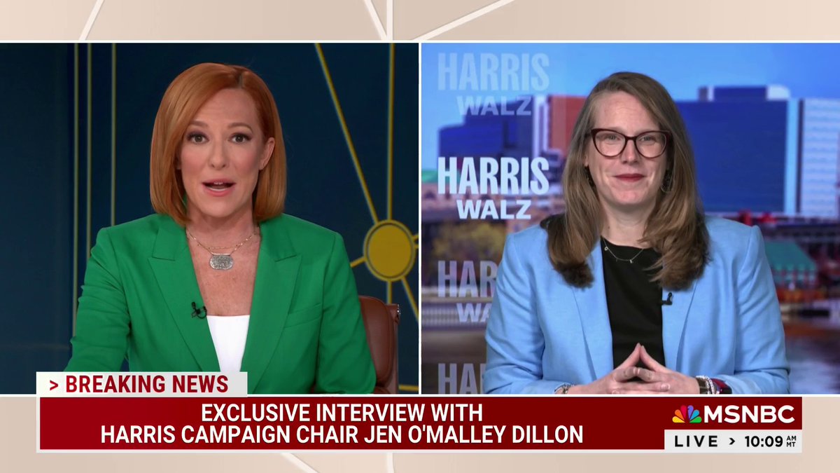 “We are very confident we're going to win this thing.” Harris campaign chair Jen O'Malley Dillon on the state of the race nine days out.