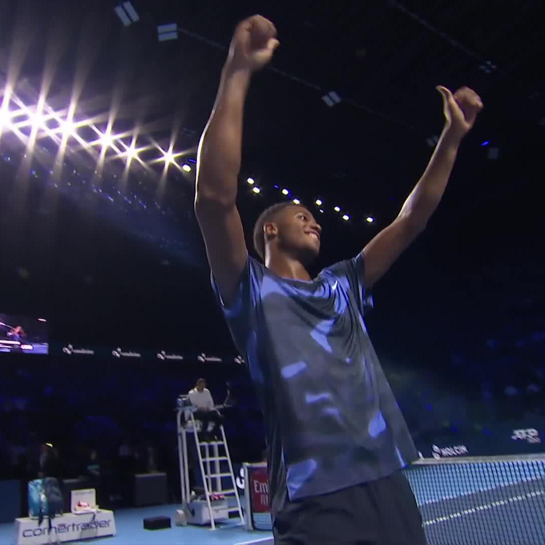 Basel Brilliance from Mpetshi Perricard 👌 The 21-year-old secures his second career title, defeating Ben Shelton 6-4 7-6! 🏆 #SwissIndoorsBasel
