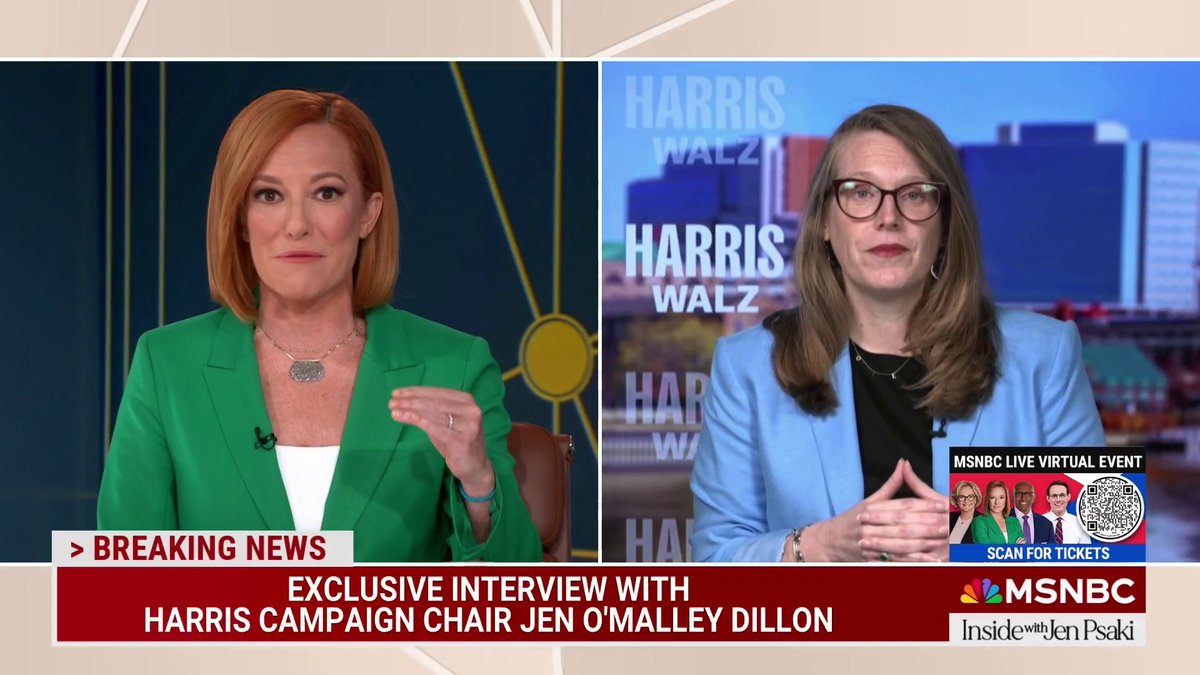 .Jen O'Malley Dillon on early voting data: “We really like what we’re seeing… The folks that we’re focused on, those lower propensity voters that don’t always vote… they’re showing up at a higher level in support of the vice president.”
