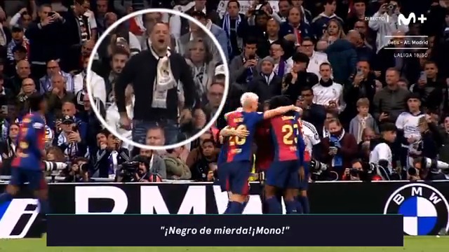 Los futbolistas Lamine Yamal, Alejandro Balde y Raphinha recibieron todo tipo de insultos racistas por parte de aficionados del Real Madrid. No activaron el protocolo contra el racismo y en el acta arbitral pusieron "Público: normal".