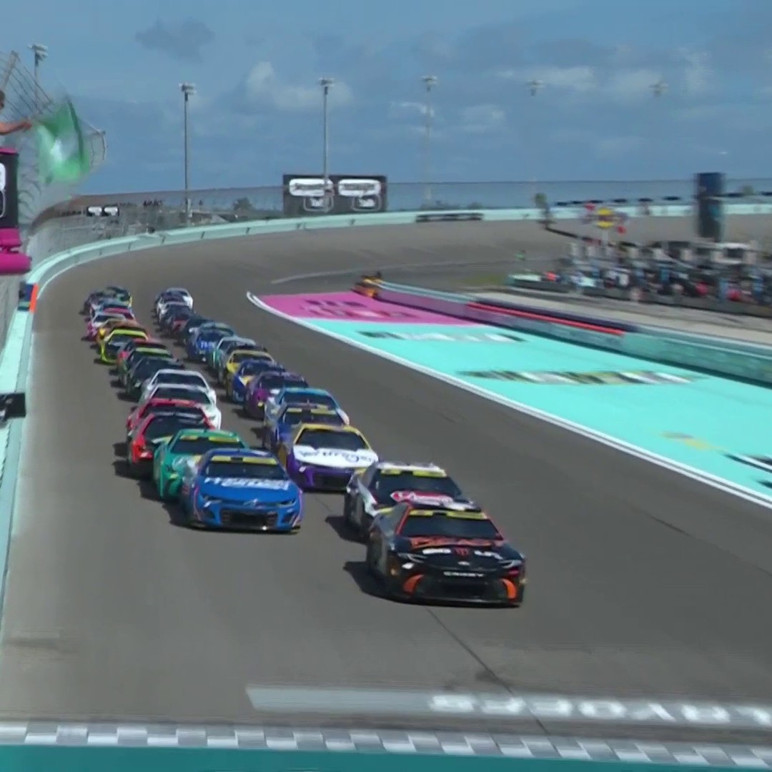 REPOST if you're watching the #NASCARPlayoffs on NBC! The racing action is underway from Homestead-Miami.