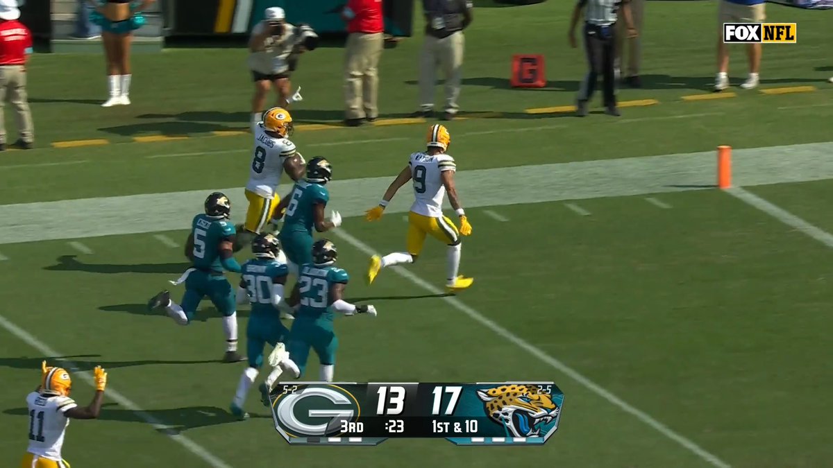 TAKE IT THE DISTANCE, JACOBS! #GBvsJAX