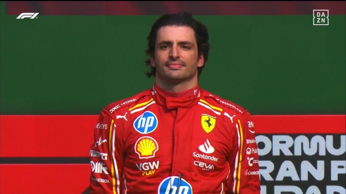 Vuelve a sonar el himno de España en la F1 tras la victoria de Carlos Sainz en el GP de México.