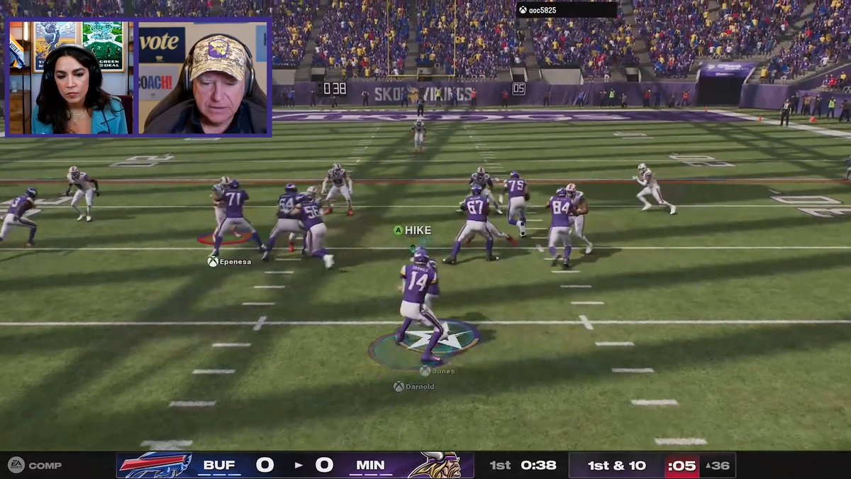 Kamala is losing men by a historic margin. The solution? Tim Walz playing AOC in Madden and talking about politics while doing so. I can’t believe this is real: