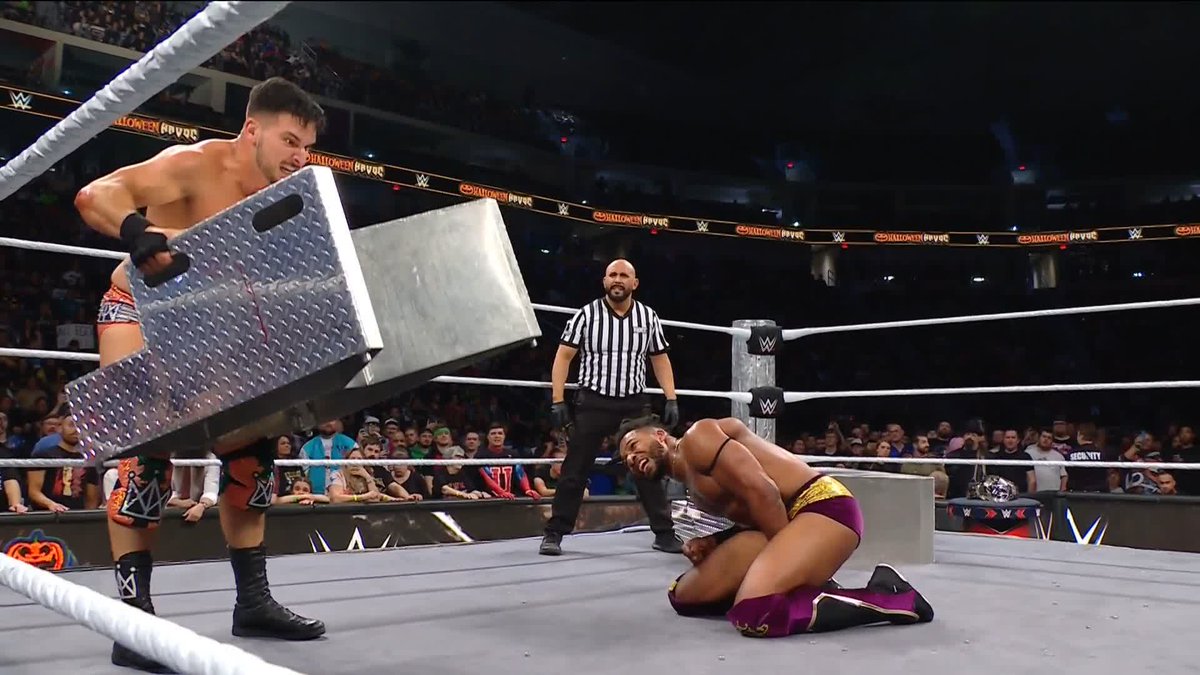 What a gutsy performance from Trick Williams! 😤 He survives the Devil's Playground! 🙌 #HalloweenHavoc