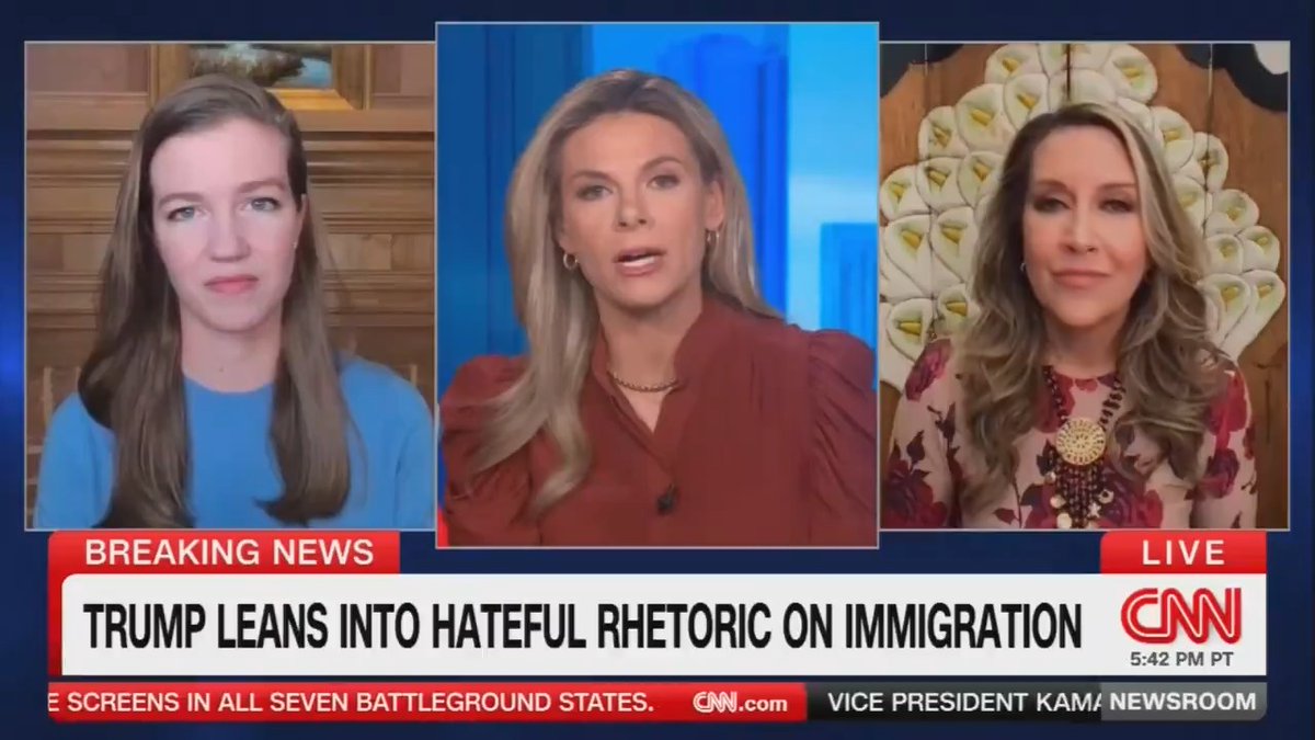 .Maria Cardona: As a Latina raised in Puerto Rico, I found this deeply offensive. There are hundreds of thousands of Puerto Rican voters in Pennsylvania. The racist speakers Trump had at his rally show Americans the stark contrast. Kamala Harris is focused on the future. Donald Trump is completely unfit