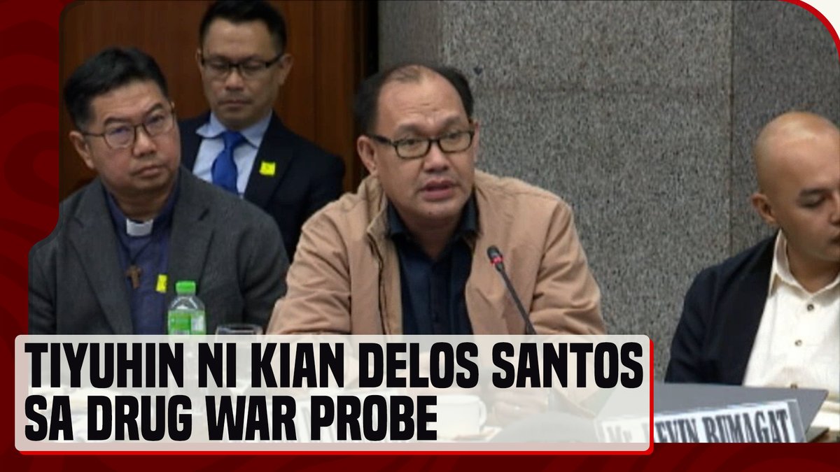 'TILA MAILAP PA RIN PO SA AMIN ANG HUSTISYA' Humarap sa pagdinig ng Senado si Randy delos Santos, tiyuhin ng 17-anyos na drug war victim na si Kian delos Santos, ngayong Lunes, Oct. 18. #News5