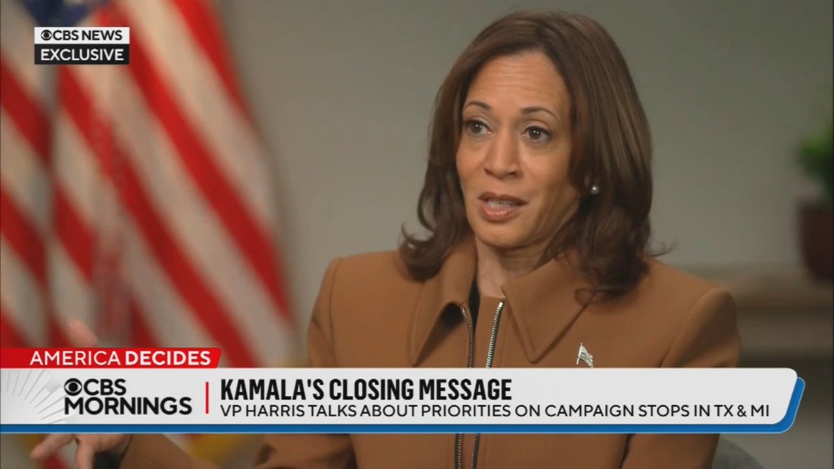 Q: What would be your top legislative priority? Vice President Harris: Lowering costs. We need to put more money in the hands of working people and cut middle class taxes. We also need to reinstate reproductive freedom. And I want to bring back up the bipartisan border security bill that Trump killed