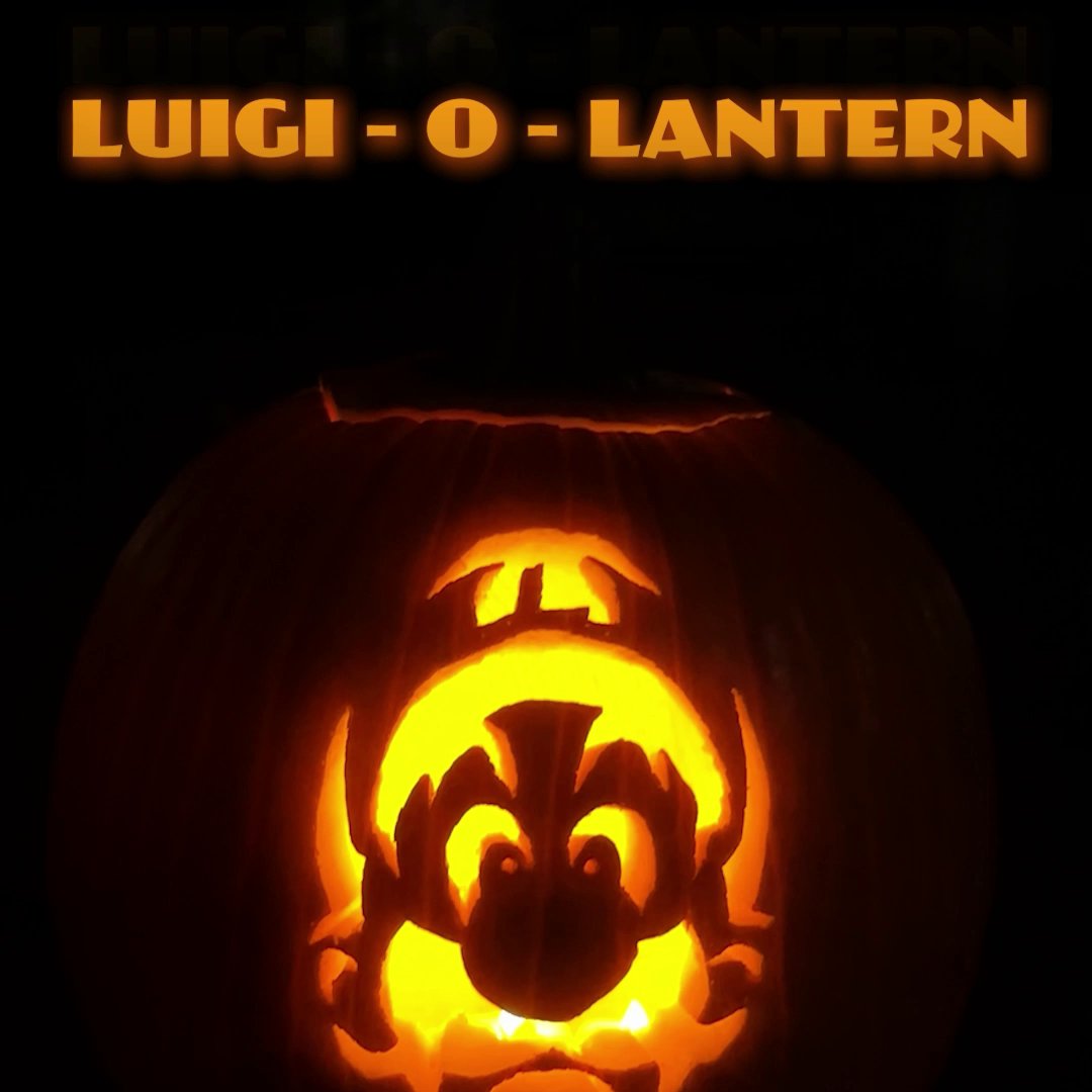 Light up the night with a Luigi-O'-Lantern! 🎃 Find out how to make your own here 👇