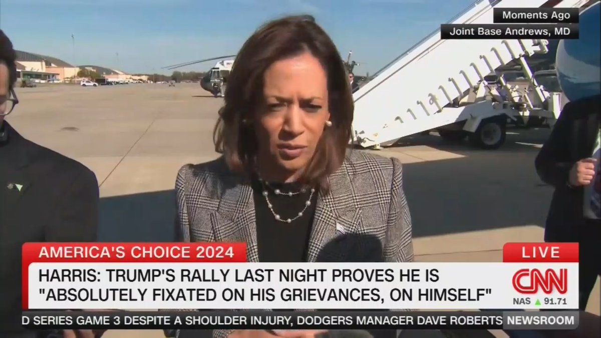 Vice President Harris: Trump’s Madison Square Garden rally last night highlighted that he is fixated on his grievances and dividing our country. He’s not going to strengthen American families and workers. He has an enemies list, I have a to-do list