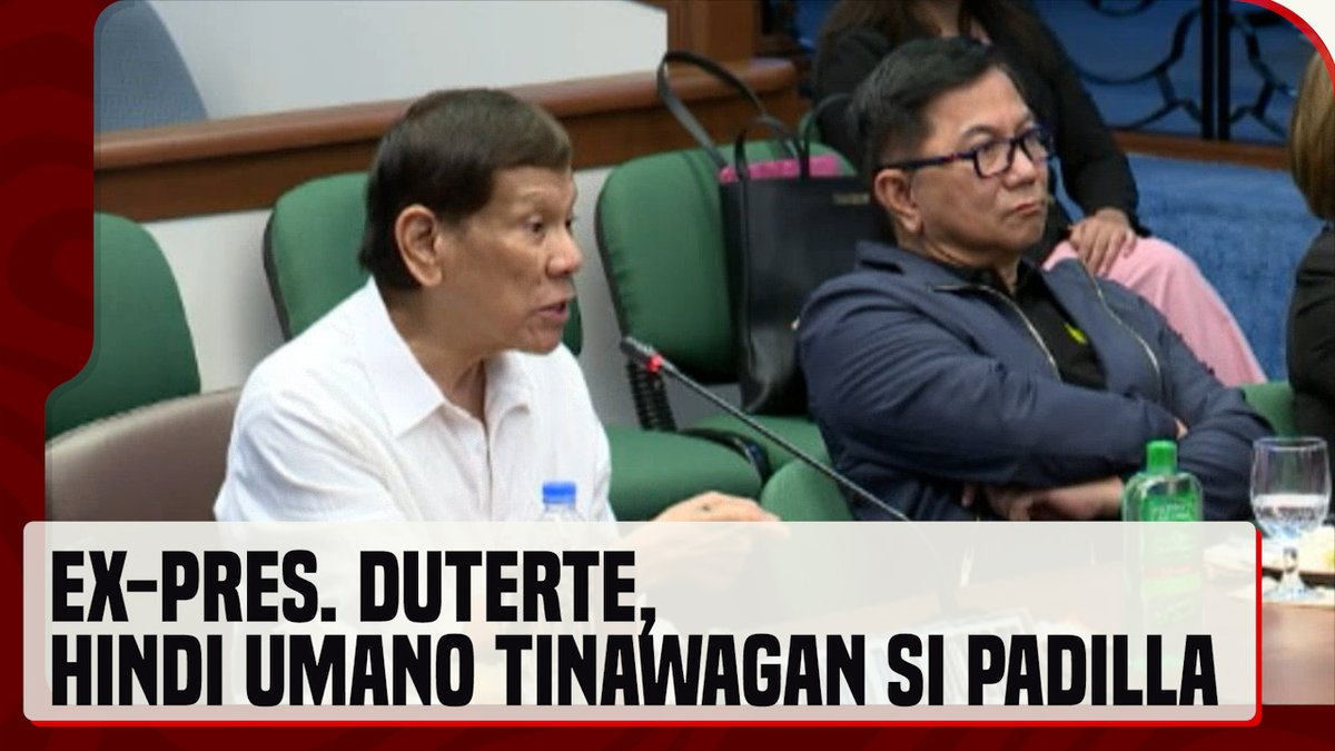 Mariing itinanggi ni dating pangulong Rodrigo Duterte na tinawagan niya si Bureau of Corrections #BuCor Sr. Supt. Gerardo Padilla, ang dating warden ng Davao Prison and Penal Farm, para batiin siya kasunod ng pagpatay sa tatlong Chinese drug convicts noong 2016. #News5