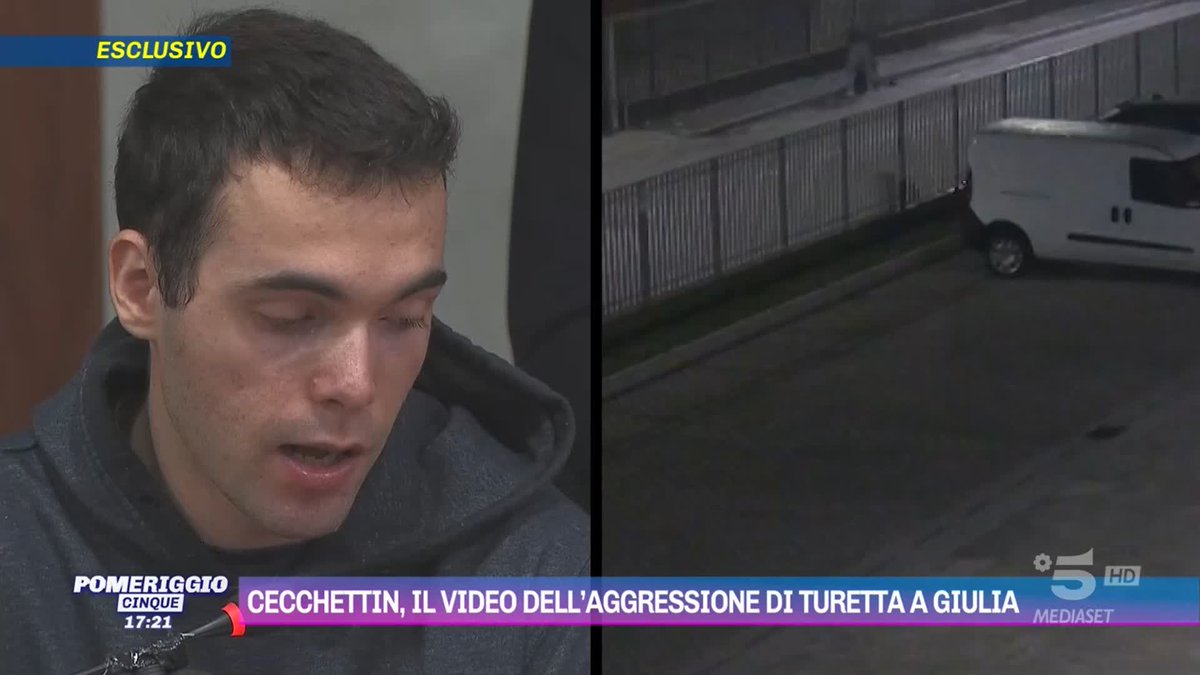 Omicidio Giulia #Cecchettin Il video dell'aggressione di Filippo #Turetta #Pomeriggio5