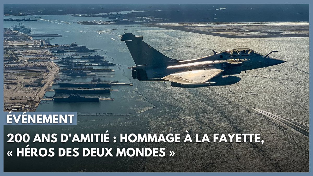 🇫🇷🇺🇸✈️ Quand deux Rafale traversent l'Atlantique pour célébrer 200 ans d’amitié franco-américaine ! Entre survols emblématiques et tradition partagée, retour sur un événement historique mené par l’escadron de chasse 2/4 “La Fayette"🎬.