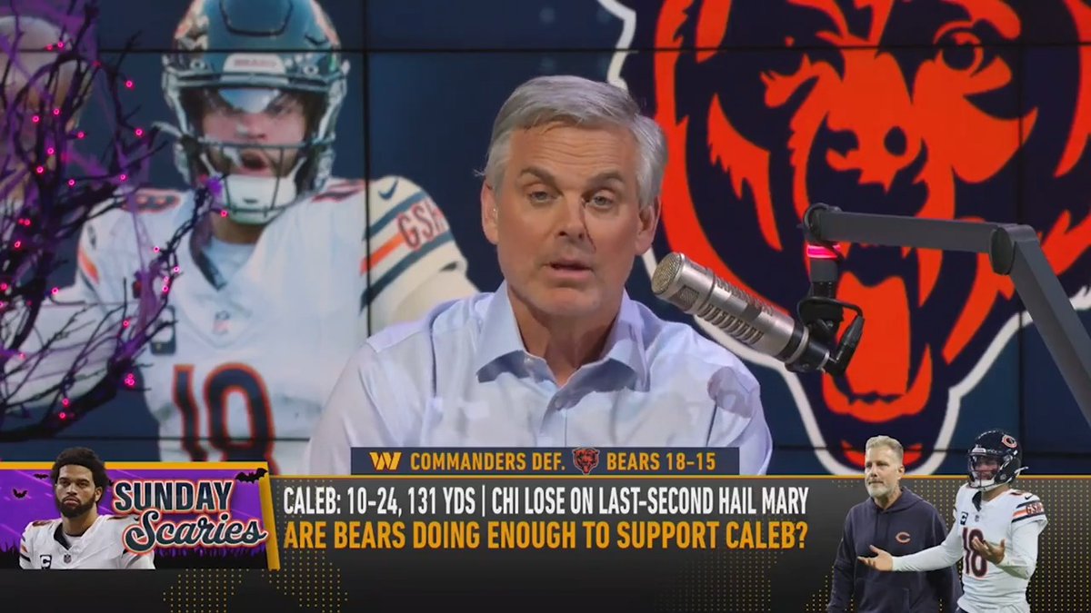 .@ColinCowherd calls out Chicago Bears' coaching staff: "What I saw in the second half may have been the worst coaching I have seen by an NFL team in years."
