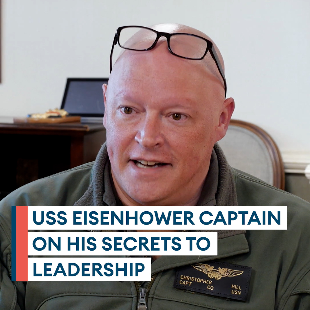 How do you successfully command a supercarrier in combat? 🤔 U.S. Navy commander Chowdah Hill gives his thoughts on effective leadership and explains the way of the warrior sailor ⚓ Go behind the scenes of USS Dwight D. Eisenhower (IKE) 👉