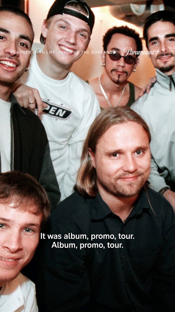 Boy band lovers, this one’s for you. 🎤💫 Go behind-the-scenes with the icons who stole your hearts in Larger Than Life, an all-new documentary, streaming November 12 on #ParamountPlus.