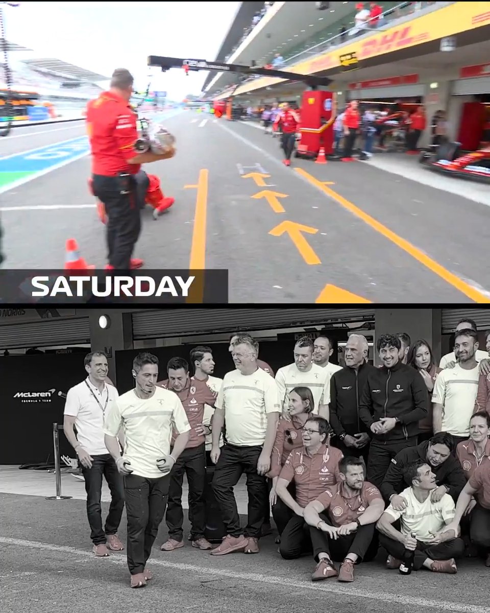 What a difference a day makes 😅🤸 #F1 #MexicoGP