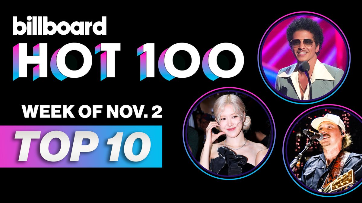 Here’s this week’s #Hot100 top 10 reveal (chart dated Nov. 2, 2024) 📈 Watch now for the big #BillboardNews countdown to No. 1.