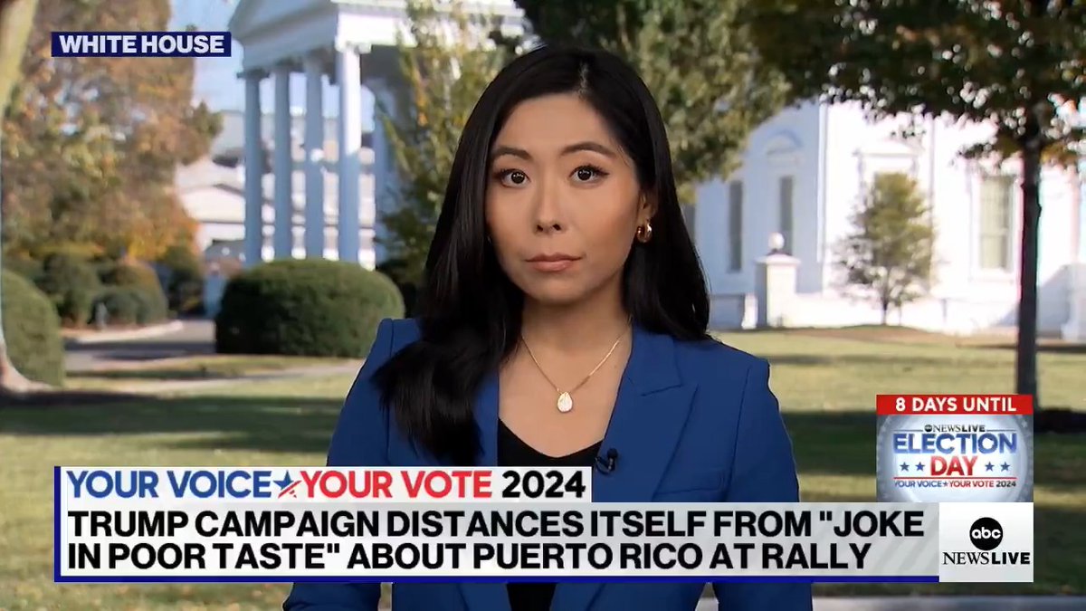 Campaign source tells me they're seeing Puerto Rico comparison to "floating island of garbage" breaking through in a way they haven't seen yet this political cycle Campaign had already been in convos with Bad Bunny on Puerto Rico policies Pennsylvania has ~500K Puerto Ricans ABC News