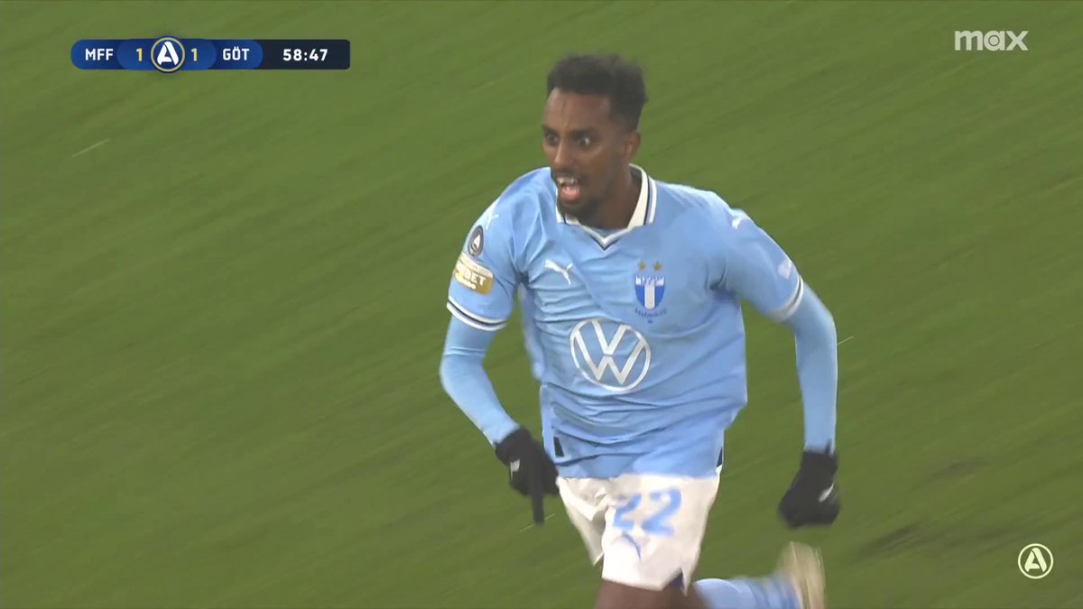 Kvitterat i Malmö! Taha Ali gör sitt första allsvenska mål för säsongen! 🔵 📲 Se matchen på Max