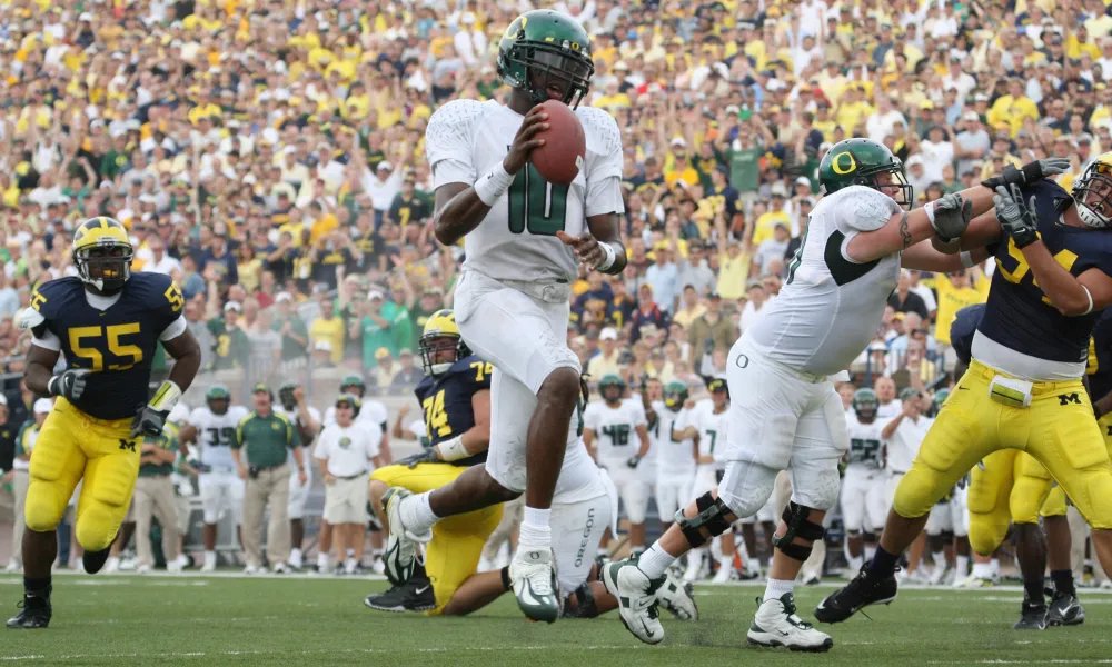 "He's thrown three of the best balls I think I've ever seen...all in one day." Dennis Dixon vs Michigan.