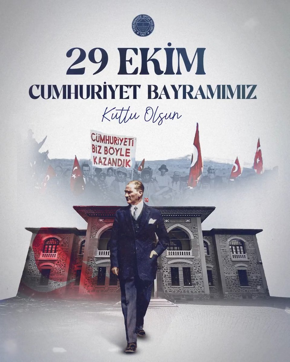 Ey Atamızdan bize en büyük miras olan Cumhuriyet; Uğruna feda ettiklerimiz, 101 yıldır kalbimizde yanan, yolumuzu aydınlatan, yarınımıza Fener olan Cumhuriyet ateşinde saklı. Başta bize Cumhuriyeti armağan eden Ulu Önderimiz Mustafa Kemal Atatürk olmak üzere silah arkadaşlarını ve vatanımız uğruna canlarını veren tüm şehitlerimizi sonsuz saygı ile anıyoruz. #CumhuriyetAteşi101YıldırKalbimizde