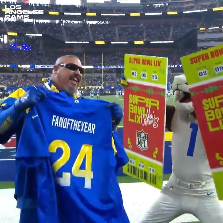 Congrats to Gary Young on being named our LA Rams 2024 Fan of the Year! 💙 👏 GARY THE RAM x DieHard Rams BC | Presented by Captain Morgan