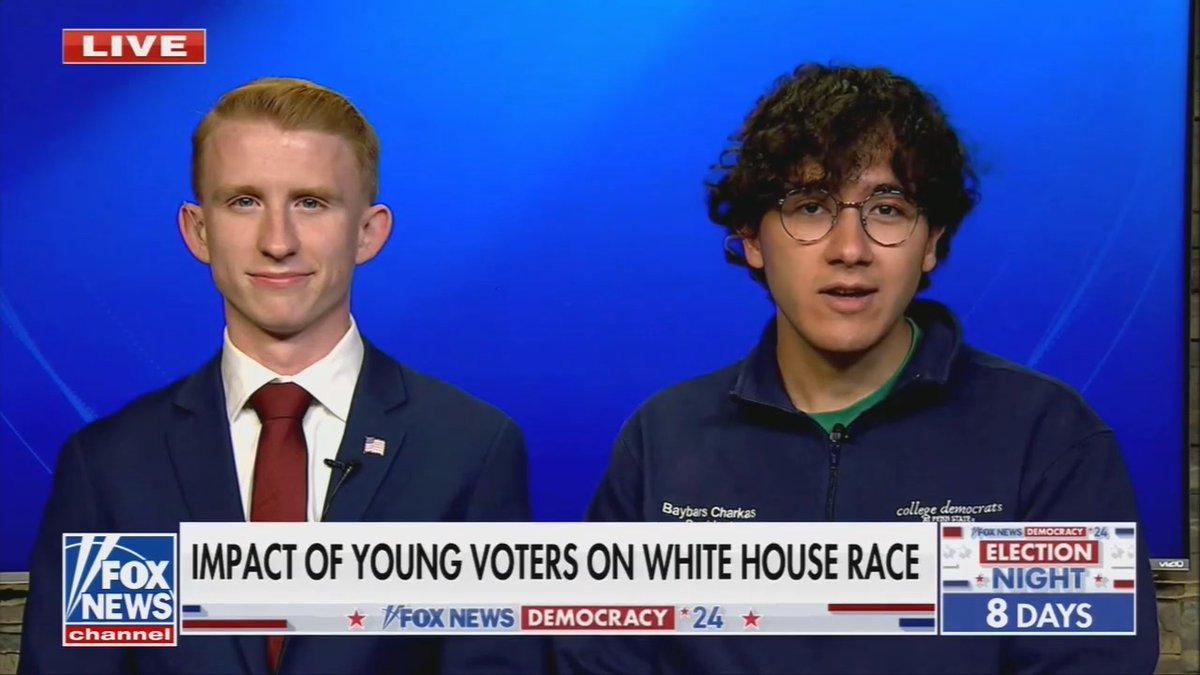 Gen Z Pennsylvania voter to Fox: I will be glad to vote for Kamala Harris. It will be the first president I get to vote for. She is a person who believes that climate change is real. I support her on reproductive rights and putting students first