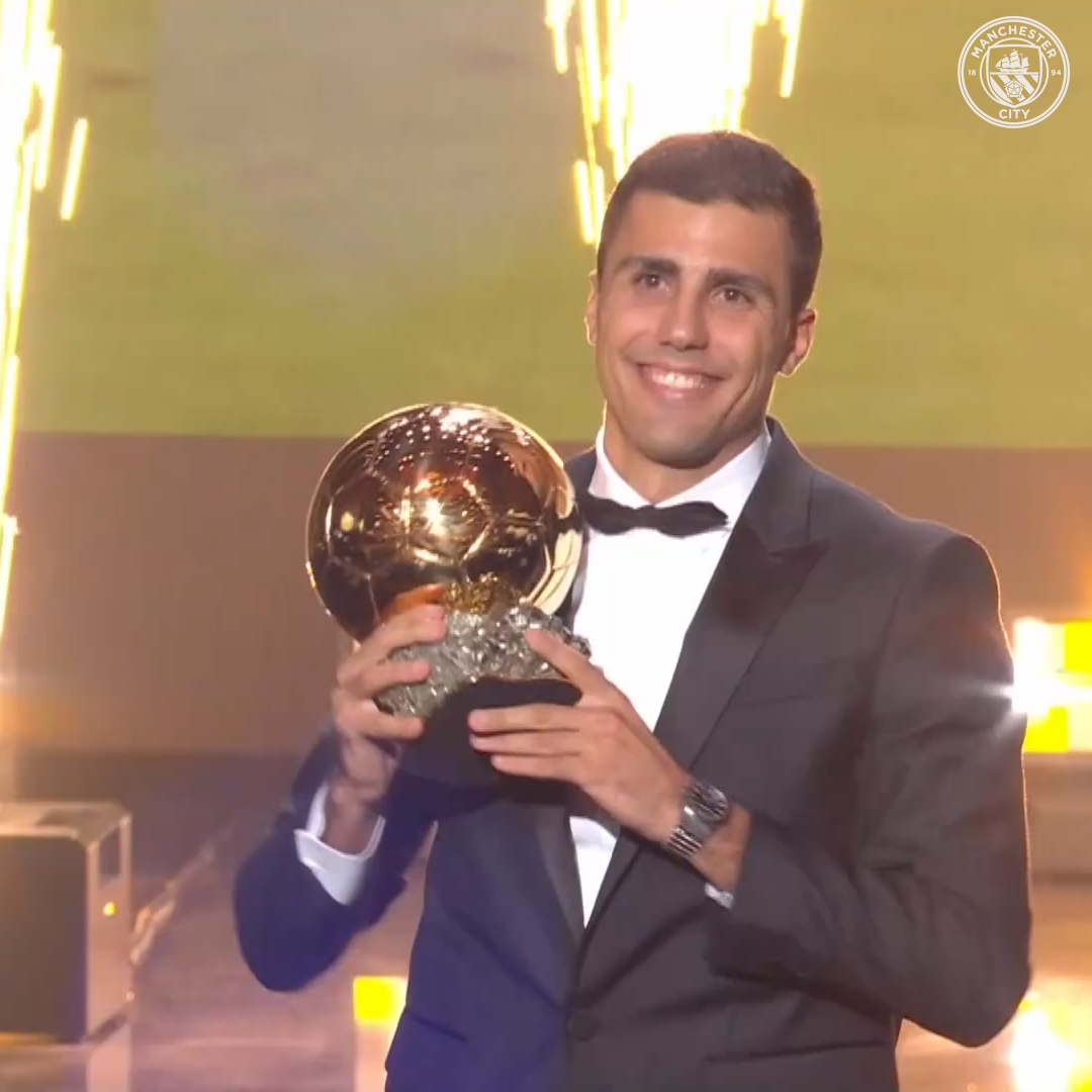 Rodri's crowning moment! 👑🤩 #ballondor