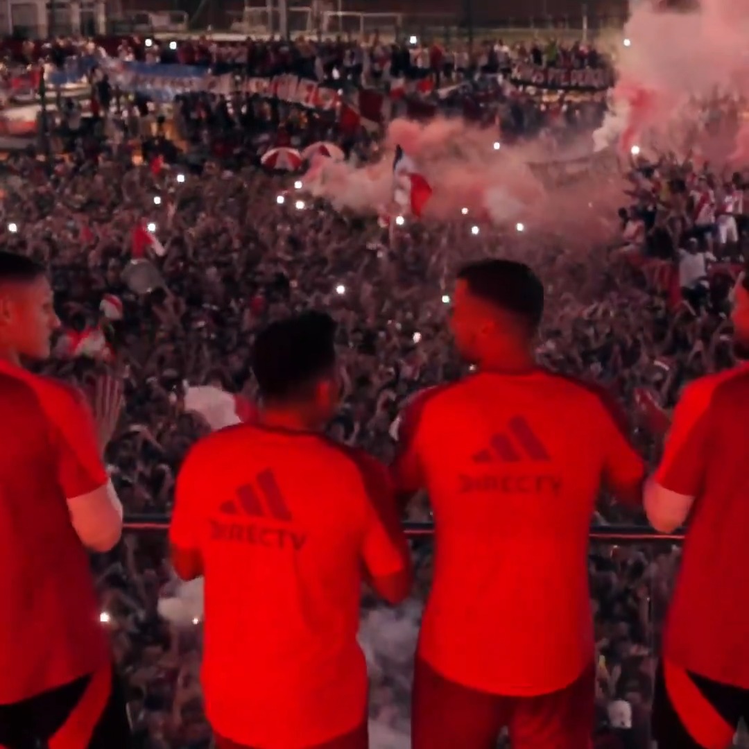 "Banderazo": Por el apoyo al plantel de River antes del partido contra Atlético Mineiro